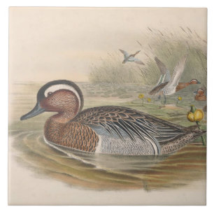 cool vintage ducks decor ceramic tile