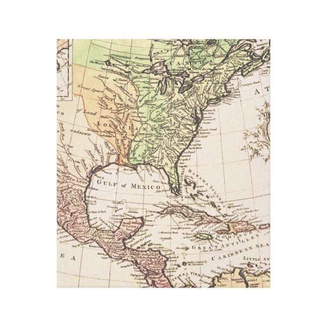 Cool Vintage Geography New World Map