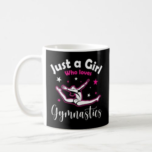 Cool Vintage Girl Who Loves Gymnastics   Gymnast  Coffee Mug