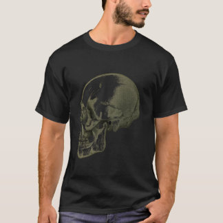 Cool Vintage Graphic Anatomical Skull Skeleton Hal T-Shirt