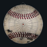 Cool Vintage Grunge Baseball Dartboard<br><div class="desc">Add ustom text/name/number in center if desired. Original design by ©riverme*2012.</div>