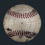 Cool Vintage Grunge Baseball Dartboard<br><div class="desc">Add ustom text/name/number in center if desired. Original design by ©riverme*2012.</div>