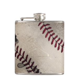 Cool Vintage Grunge Baseball Flask