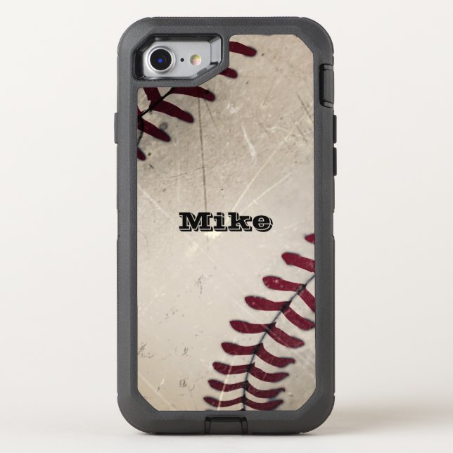 Cool Vintage Grunge Baseball Otterbox iPhone Case (Back)