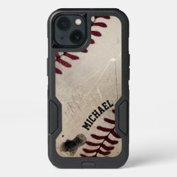 Cool Vintage Grunge Baseball Personalized iPhone 13 Case