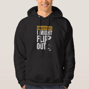 Cool Vintage Gymnastics Flip Out Gymnast Hoodie
