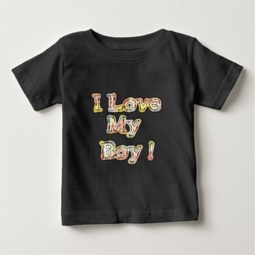 Cool Vintage Hakuna Matata Gifts I Love my Boypng Baby T_Shirt