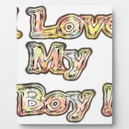 Cool Vintage Hakuna Matata Gifts I Love my Boypng Plaque
