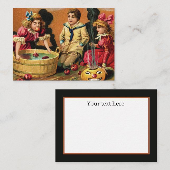 cool vintage Halloween party  Note Card (Front/Back)