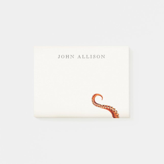 Cool Vintage Kraken Tentacles Nautical Post-it Notes (Front)