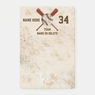 Cool Vintage look Cheap Baseball Party Favors Post-it Notes