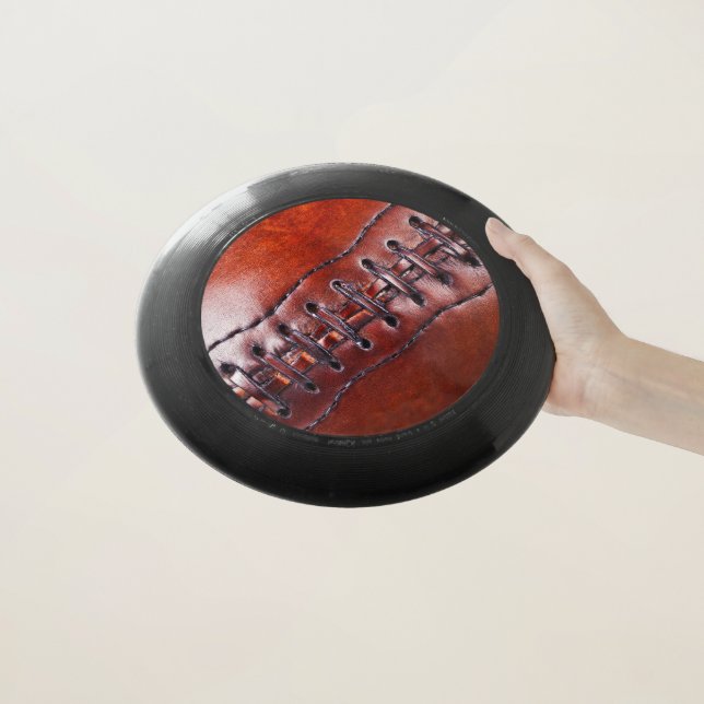 Cool Vintage Look Football Frisbee (In Hand)