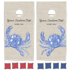 Cool Vintage Nautical Blue Crab Custom Beach
