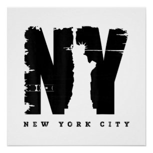 Cool Vintage New York City Style Tee Shirts, New Y Poster
