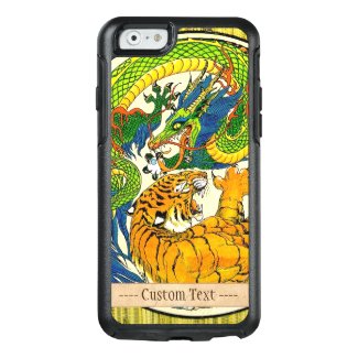 Cool Vintage oriental Yin Yang Dragon Tiger fight OtterBox iPhone Case