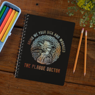 Cool Vintage Plague Doctor   Notebook