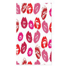 Cool vintage retro girly hot pink red glossy lips