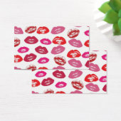 Cool vintage retro girly hot pink red glossy lips (Desk)