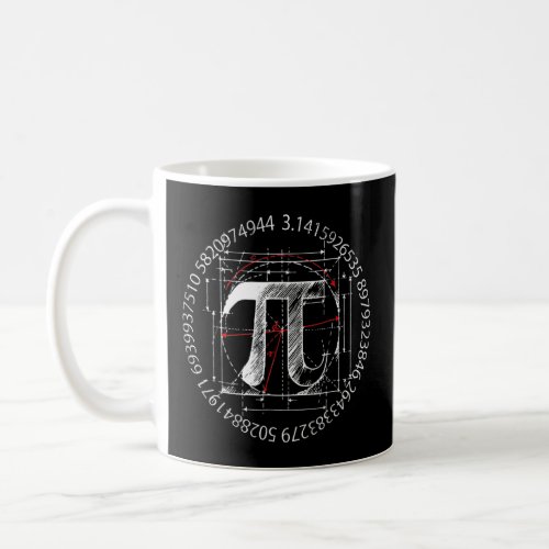 Cool Vintage Retro Pi 314 Math Ematics Birth Day  Coffee Mug