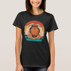 Cool Vintage Retro Pottery Artist Clay Ceramic Art T-Shirt
