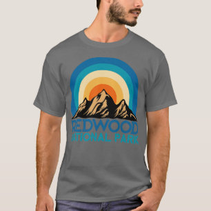 Cool Vintage Retro Redwood National Park Mountain T-Shirt