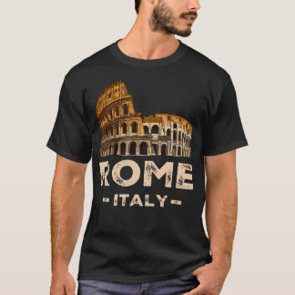 Cool Vintage Roma Italia Colosseum Souvenirs Rome  T-Shirt