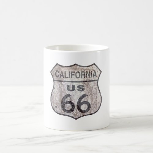 Cool Vintage Route 66 Sign with bullet holes Coffee Mug