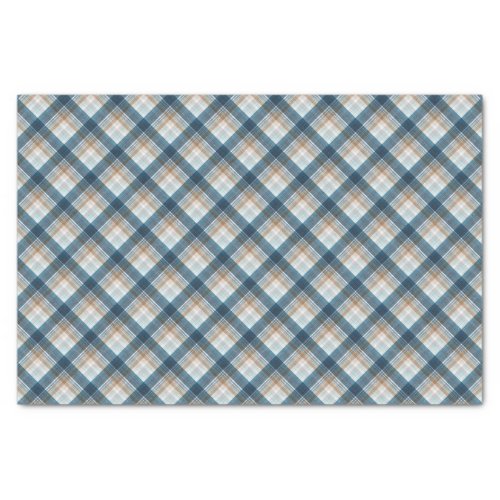 Cool Vintage Rustic Chic Plaid Pattern Tissue Paper