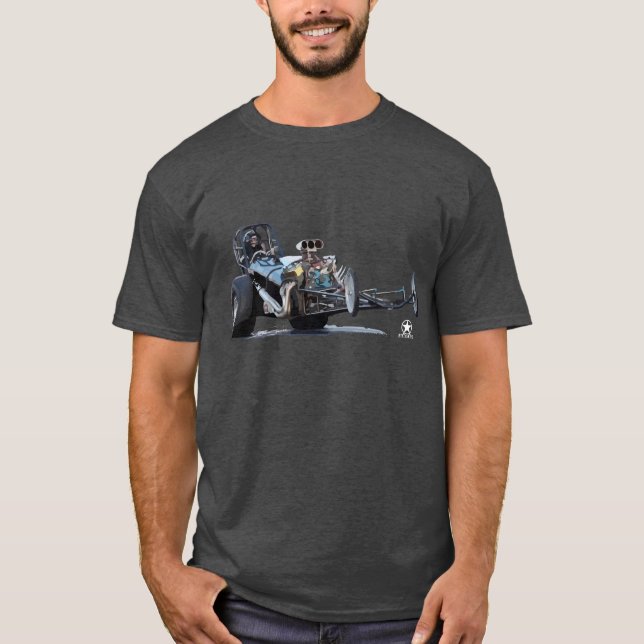 Cool Vintage Slingshot Dragster T-Shirt (Front)