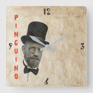 Cool Vintage Style Wall Clock! Square Wall Clock