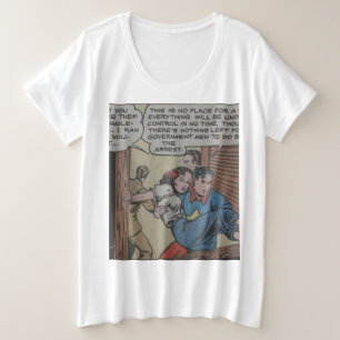 Cool Vintage superhero comic Plus Size T-Shirt