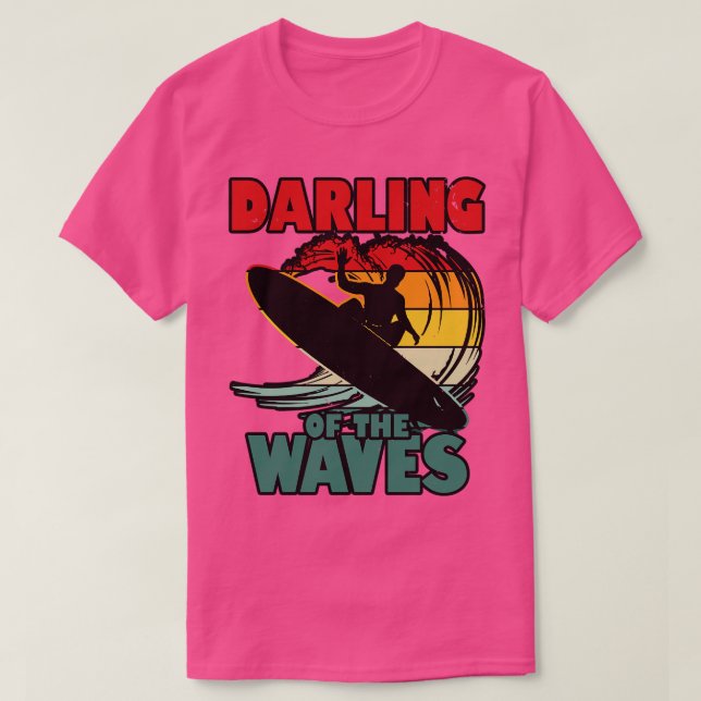 Cool Vintage Surfing Summer Slogan TShirt (Design Front)