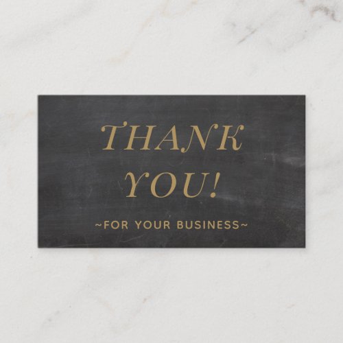 Cool Vintage Thank You Customer Appreciation Business Card