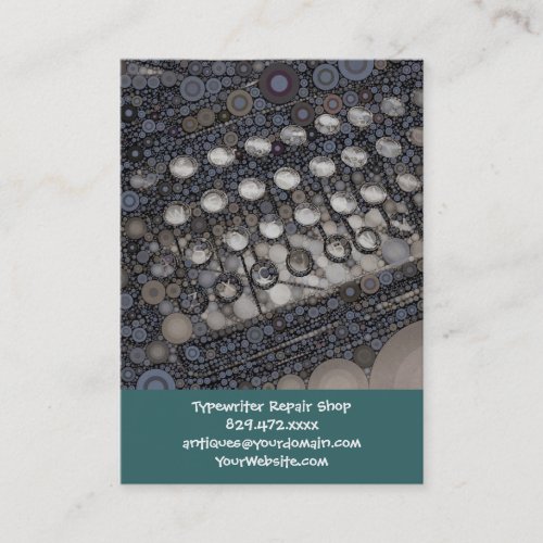 Cool Vintage Typewriter Modern Design Pop Art Business Cards