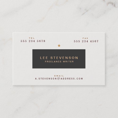Cool Vintage Inspired Typography Business Card