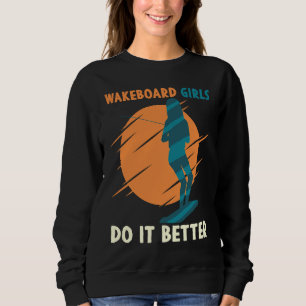 Cool Vintage Wakeboarding Graphic For Wakeboard Sweatshirt