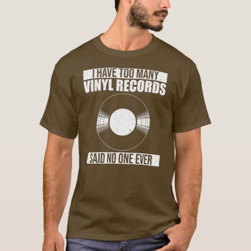 Cool Vinyl Record For Men Women LP Record Lover T_Shirt