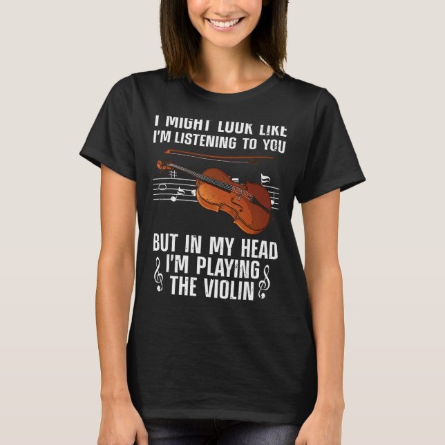 Cool Violin For Men Women Violinist Player Viola C T-Shirt (Front)
