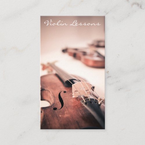 Cool Violin  Violinist Photograph _ Business Card