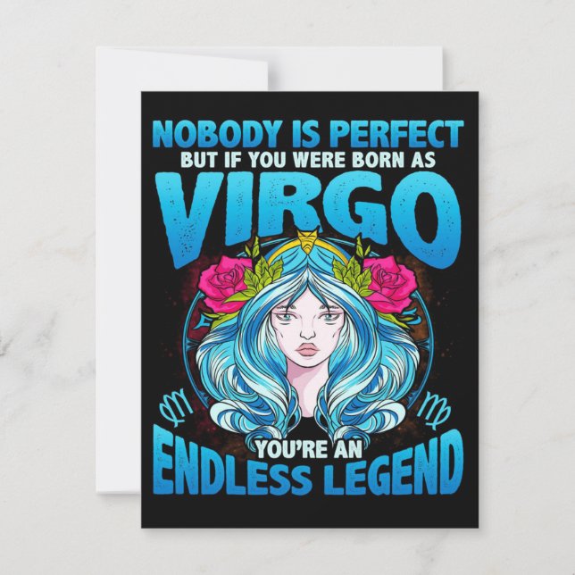 Cool Virgo Gift, Lover Gift | Perfect Gift Idea Invitation (Front)