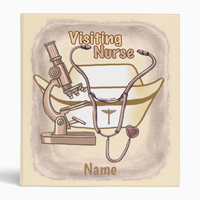 Cool Visiting Nurse 3 Ring Binder (Front)