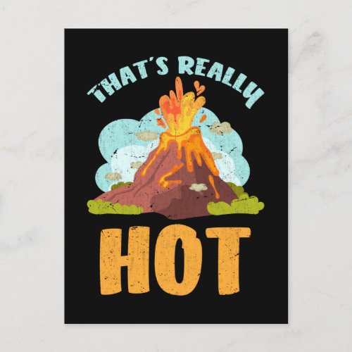 Cool Volcano Lover Funny Geology Boys Girls Postcard