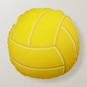 Cool Volleyball Beach Volleyball (Yellow Color) Round Pillow