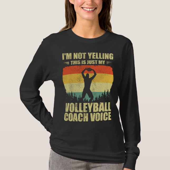 Cool Volleyball Coach For Men Women Team Volleybal T-Shirt (Front)