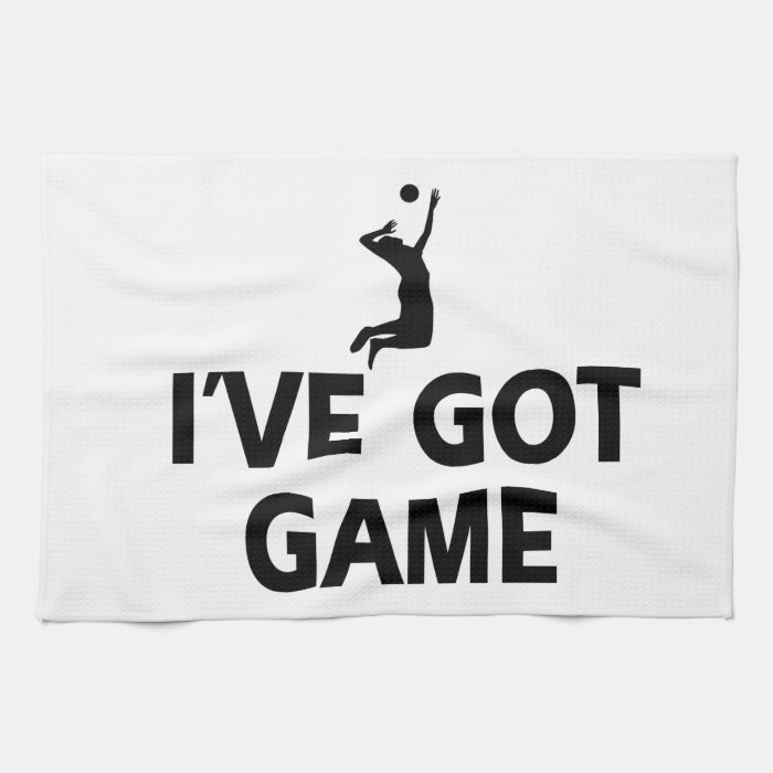 cool volleyball designs kitchen towels