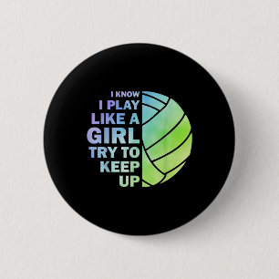Cool Volleyball For Women Girls Youth Volleyball T Button