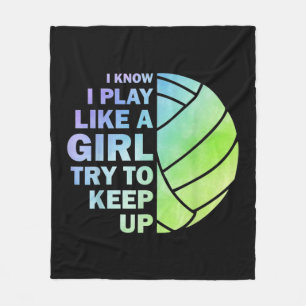 Cool Volleyball For Women Girls Youth Volleyball T Fleece Blanket