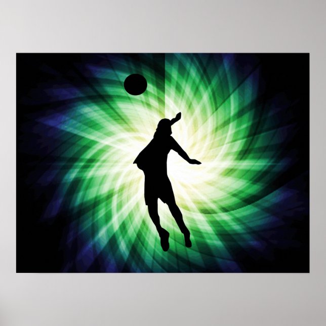 Cool Volleyball Poster (Front)