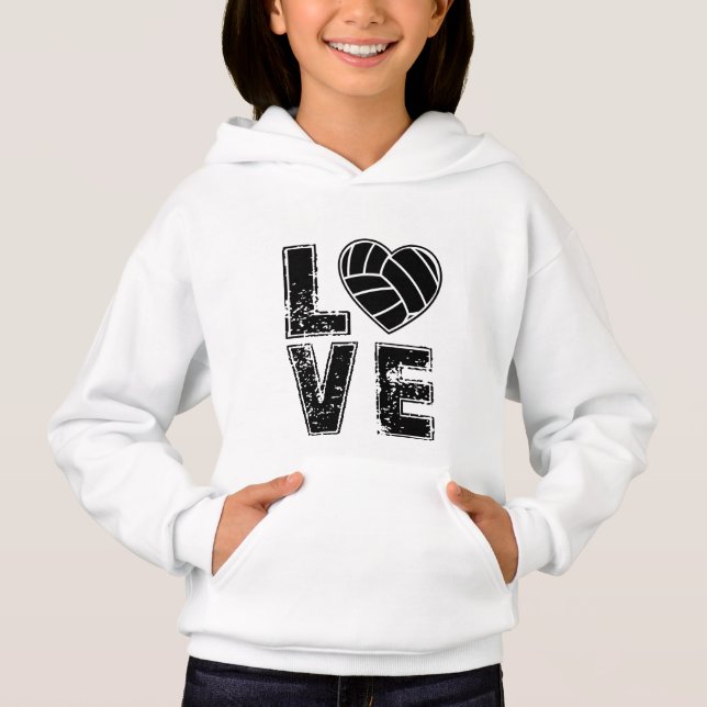 cool volleyball sports lovers Hoodie (Front)