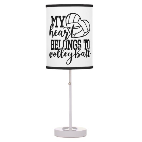 cool volleyball sports lovers table lamp